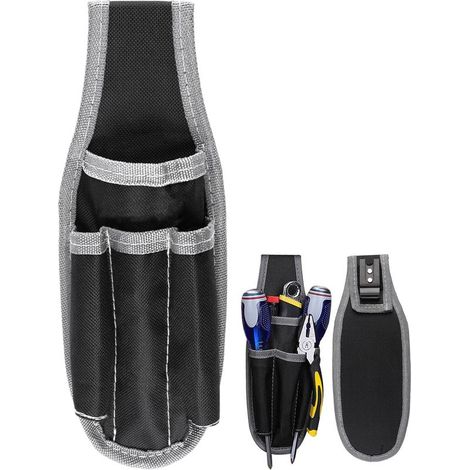 Multifunktionaler Werkzeuggürtel (1 Stück), kleine professionelle Gürteltasche, Elektrikertasche, Werkzeugtaschen-Organizer für Bauarbeiter, Techniker und Handwerker.