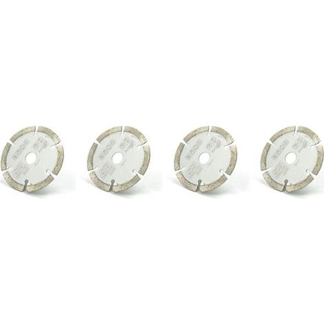 4 Lames De Scie Circulaire Diamantées 85 Mm Alésage 15 Mm Pour Découpe Matériaux Durs (1/4)