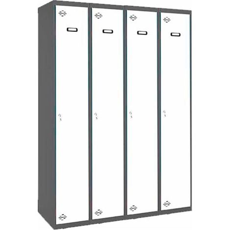 Taquilla 1800x1200x500 SIMONLOCKER PROFESIONAL SINGLE 4/4 300 (1200) AN/BL marca SIMONRACK