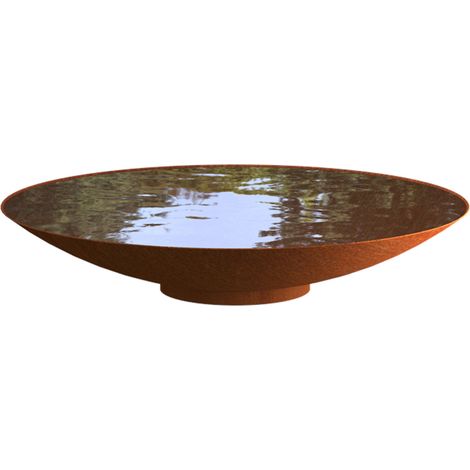 Adezz Wasserschale rund Corten-Stahl Rost braun/orange Wasserspiel verschiedene Größen