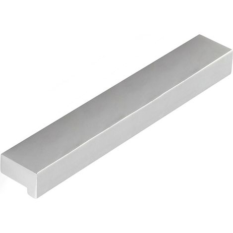 Blister con 4 asas de aluminio con acabado anodizado mate, dimensiones:250x12x18mm y entrepuntos:160mm -