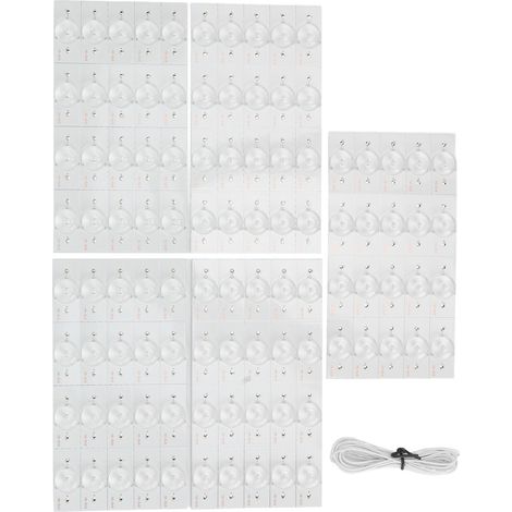 Lot de 100 perles SMD LED 3V pour rétroéclairage de TV 32-65 pouces, lentille optique pour bandes lumineuses (1/5)