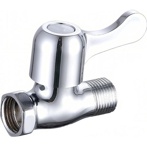 Robinet de douche en métal (1 pièce), mitigeur mural, limiteur de débit pour tuyau d'arrosage, pour cuisine et salle de bain (1/5)