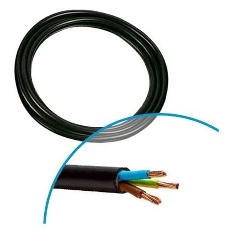 Nexans – Câble électrique 3G6mm² pour plaques de cuisson – Couronne de 10m – Norme NF – 10241457