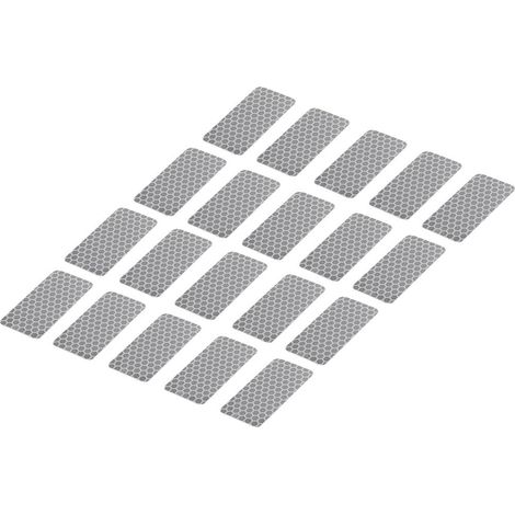 TOOLCRAFT KLEBESTREIFEN RTS ARGENTO (L X B) 50MM X 25MM 1563940 20ST. (1/2)