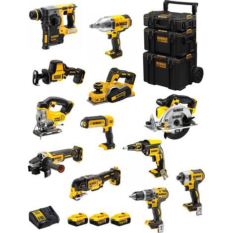 DeWALT Kit DWK1202 (DCD796+DCH273+DCG405+DCF887+DCF899H+DCS331+DCS391+ DCS355+DCP580+DCS369+DCL050+DCF620+3x5,0Ah+DCB115+Caddy) (1/5)