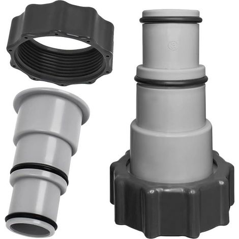 Adaptador para manguera de piscina con rosca hembra para mangueras de piscina de 32 mm y 38 mm de diámetro, paquete de 2 (1/5)