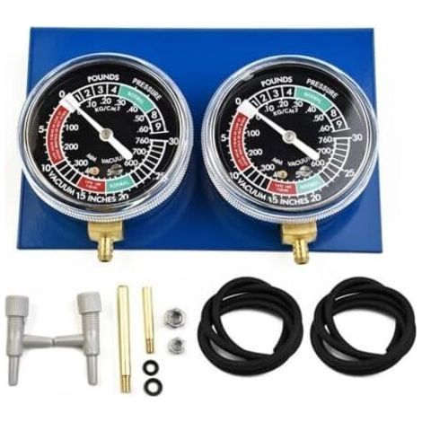 Jauge de vide pour carburateur moto 2 cylindres, synchroniseur à carburateur, outil synchronisation avec kit tuyau - (1/5)