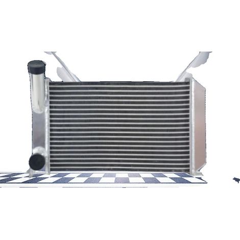 Intercooler, struttura in alluminio, dimensioni del nucleo 20,5 x 6,3 x 2 pollici, dimensioni complessive 28,1 x 7,5 x 2,8 pollici, diametro di ingresso 2,6 pollici, diametro di uscita 2,6 pollici (1/5)