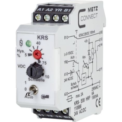 Metz Connect 110666 relé gris para mando eléctrico