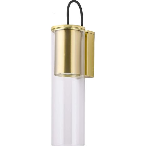 Applique Manacor tube verre doré 1xGU10 Light Prestige