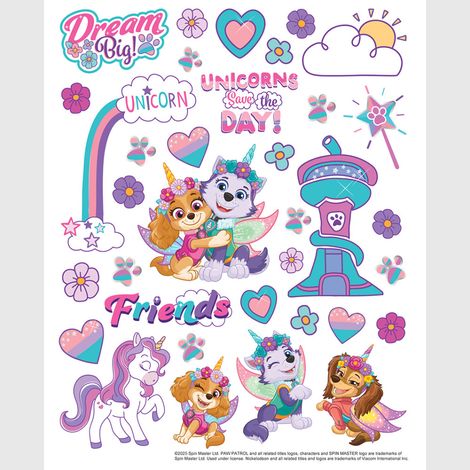 Sticker - Licornes Pat' Patrouille - 14x20 cm