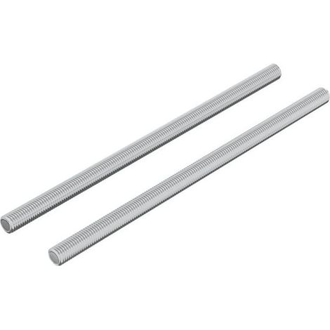 Tige Filetée - Acier Galvanisé - 6 mm x 120 mm - Pour Fixation Structurelle et Assemblage - Lot de 2 (1/5)