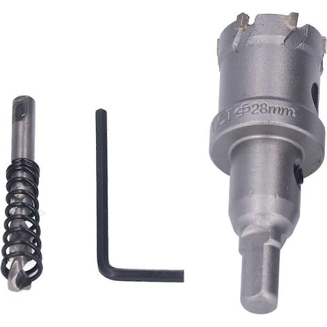 Kit de scie cloche à dents épaisses avec foret en carbure TCT et clé hexagonale 28 mm / 1,1 pouce (1/5)