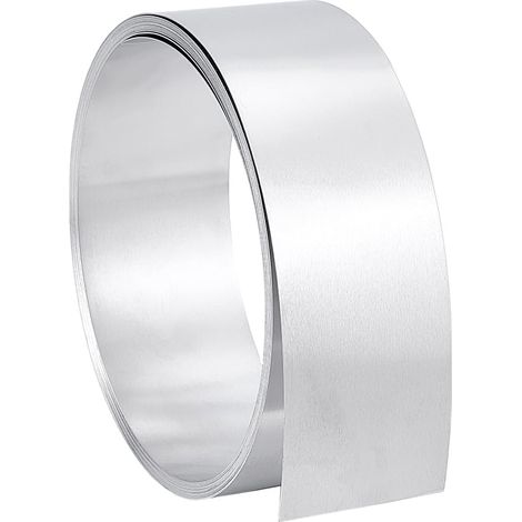 5m x 5cm Solin en aluminium Feuille D'Aluminium Rouleau de Tôle D'Aluminium de 0.4mm pour Sceller les Portes et Fenêtres de Bricolage (1/5)