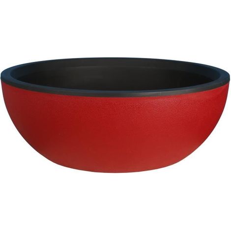 Blumentopf Riviera Granite Ø 40 cm Rot (1/2)
