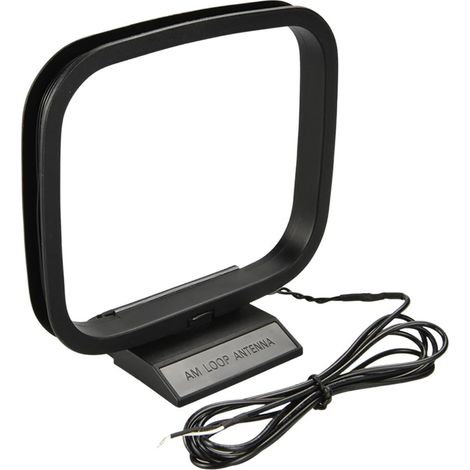 1 Antenne Radio AM Cadre, 2 Broches Fil Nu, 530-1710 kHz, 75 Ohms, Câble 1,3 Mètre, pour Chaîne Hi-Fi Stéréo Récepteur AV (1/5)