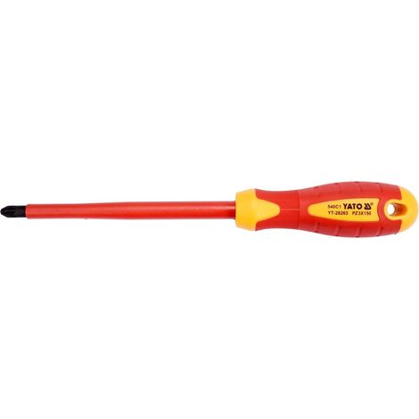 DESTORNILLADOR AISLADO YATO 1000V PZ3 X 150MM YT-28263 (1/4)