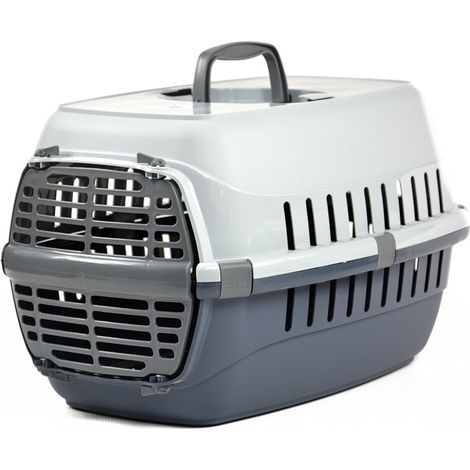 Transportbox für Katze, Hund, Kaninchen, grauer YARRO