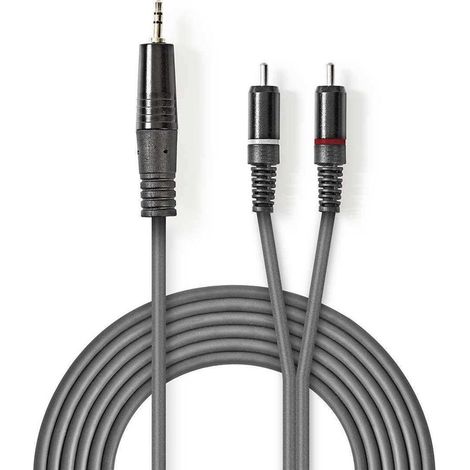 Cable de audio estereo 35 mm macho - 2x rca ma