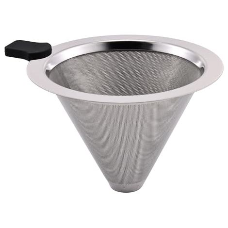 Koffiefilterhouder voor pour-over-herbruikbaar conisch filter van roestvrij staal (1/5)