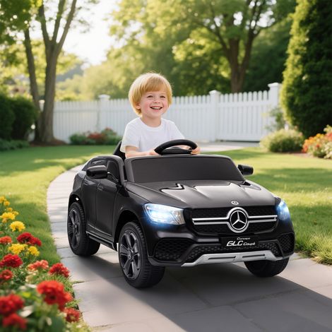 Voiture électrique enfant 12V télécommande 2,4G 3 vitesses démarrage progressif 105x68x50cm noir (1/5)