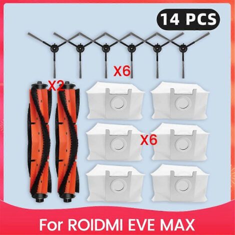 Pièces détachées pour ROIDMI EVE MAX : Brosse principale, sacs à poussière et accessoires