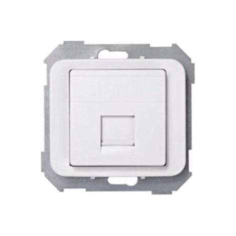 Tapa informatica 1 toma RJ45 blanco SIMON 75585-60 (1/2)