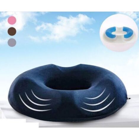 Coussin Coccyx - Mousse Memoire 45D - Housse Polyester Antidérapante - Pour Voiture Bureau Chaise Salle A Manger Fauteuil Roulant - 1 Piece (1/4)