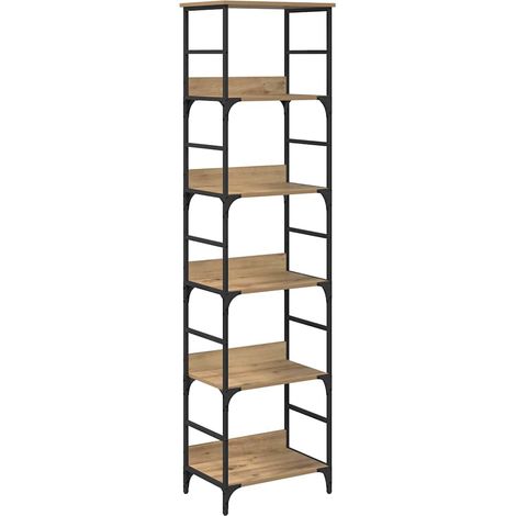 Estante de libros Roble artesanal 50 x 33 x 188,5 cm vidaXL (1/5)