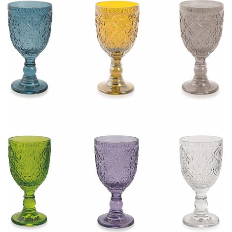 Villa D'Este Home Tivoli 5903650 Marrakech Set 6 Calici da Vino in Vetro 280 ml colore Multicolore (1/5)