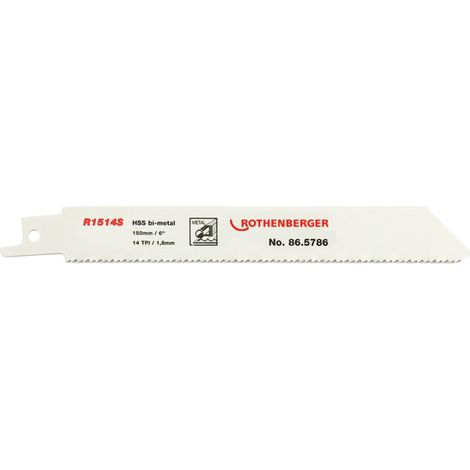 Lame de scie sabre R1514S L.150mm l.20mm 1,8mm 5 pièces/paquet (1/3)