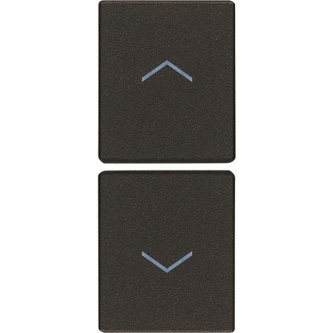 VIMAR - 31480.FG Zwei halbe Tasten 1M schwarze Pfeilsymbole