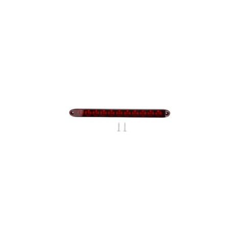 Ede Feu stop/clignotant rouge 12 V, 11 LED, pour camions et remorques, robuste, par DEBUNS (1/2)