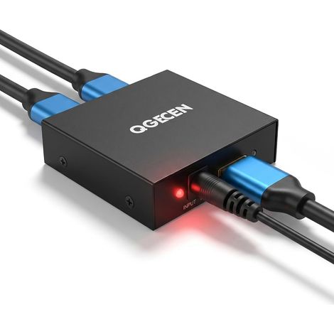 Répartiteur HDMI 1 Entrée 2 Sorties, Splitter HDMI 4K@30Hz Double Écran avec Boîtier en Métal Robuste (1/5)