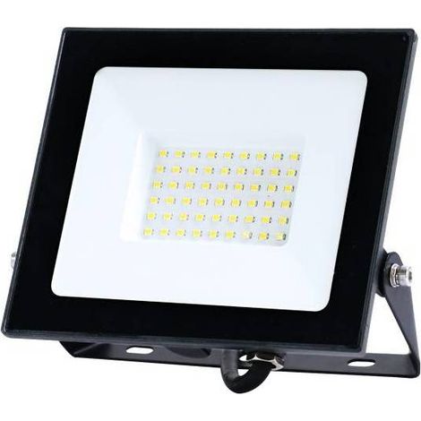 Projecteur LED MH 50W noir 6500K IP65 blanc froid (1/5)