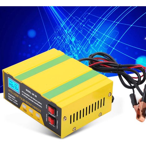 MF-2B 180W Autobatterieladegerät, 12V/24V Motorradbatterieladegerät, intelligentes Ladegerät für Blei-Säure-Batterien, Reparaturladegerät, europäischer Standard (1/5)