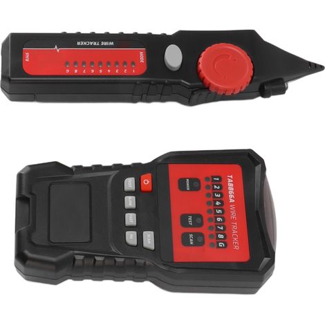 Détecteur de câbles électriques portable avec indicateur LED - Récepteur de recherche de câbles téléphoniques réseau (1/5)