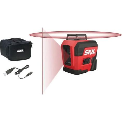 Livello Laser a Croce 360° Rosso e Nero (1/3)