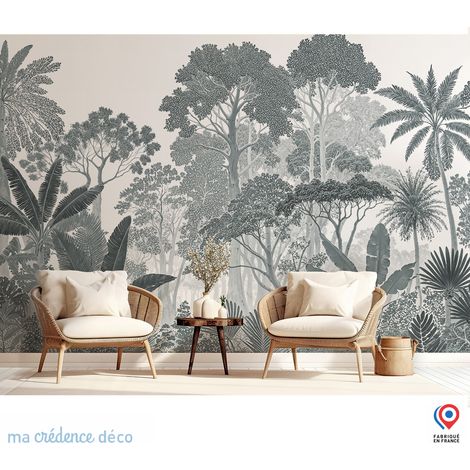 Papier peint : Forêt tropicale luxuriante 2 - Intissé - 200 cm - 280 cm (1/5)
