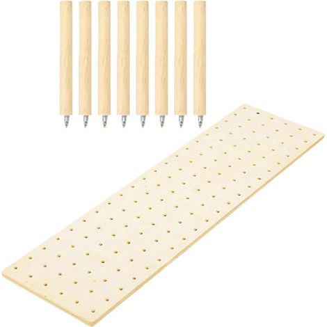 Bois Pegboard organiseur de tiroir rangement Sturdy organisation Dish et Plate organiseur Peg planche System réglable (1/5)
