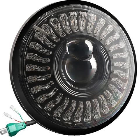 LED-Motorrad-Scheinwerfer, hohe Sichtbarkeit, langlebiges Gehäuse, 5.75 Zoll Dualfarbe (1/2)