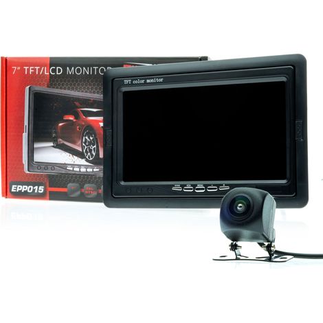 Kit retromarcia Monitor LCD TFT da 7" + telecamera AHD 170° IP67, 1280x960 (1/5)