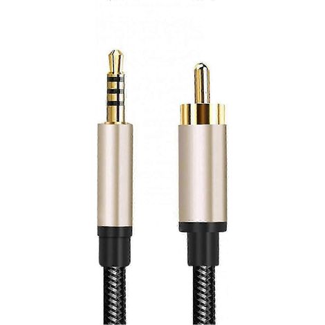 Offre spéciale Black Friday : Câble coaxial audio numérique 3,5 mm vers RCA - Convertisseur stéréo haute définition pour récepteurs, haut-parleurs et projecteurs (1/5)