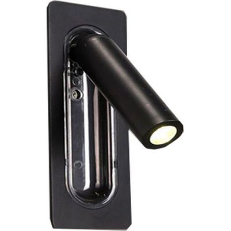 Applique Murale à Spectre Complet pour la Protection des Yeux, Lumière de Lecture Rotative pour Salon, Boitier noir 3W (1/4)