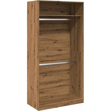 Maison Exclusive - Armadio Rovere Artigianale 100x50x200 cm in Legno Multistrato
