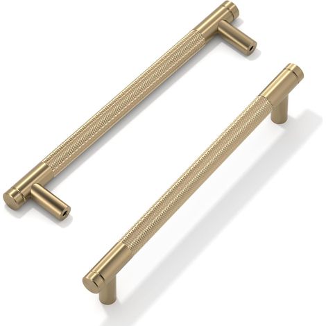 2 poignées, 160 mm, distance entre les trous, poignées de meubles dorées, poignées de portes modernes, poignées de meubles de cuisine (1/5)