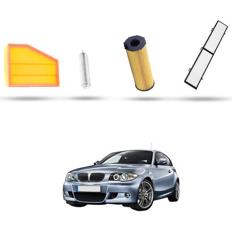 Kit Tagliando 4 filtri compatibile con Bmw serie 1 (E81,E82,E87,E88) 116d 85kw dal 2009 al 2012 (1/5)