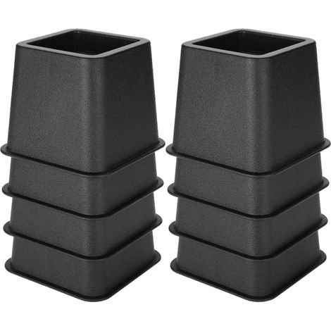 Rehausseurs de canapé en plastique noir, ensemble 8 pièces (1/5)