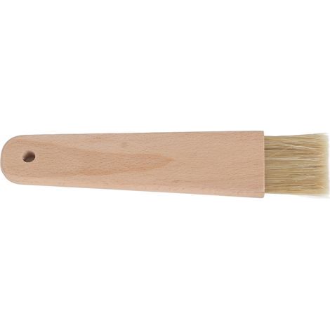 Brosse à barbecue en bois Brosse à cuisson Huile Sauce Beurre Outil de cuisine (poignée plate) (1/5)